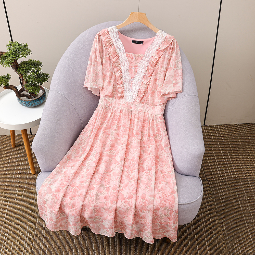  夏  XL-4XL 大きいサイズ ワンピース