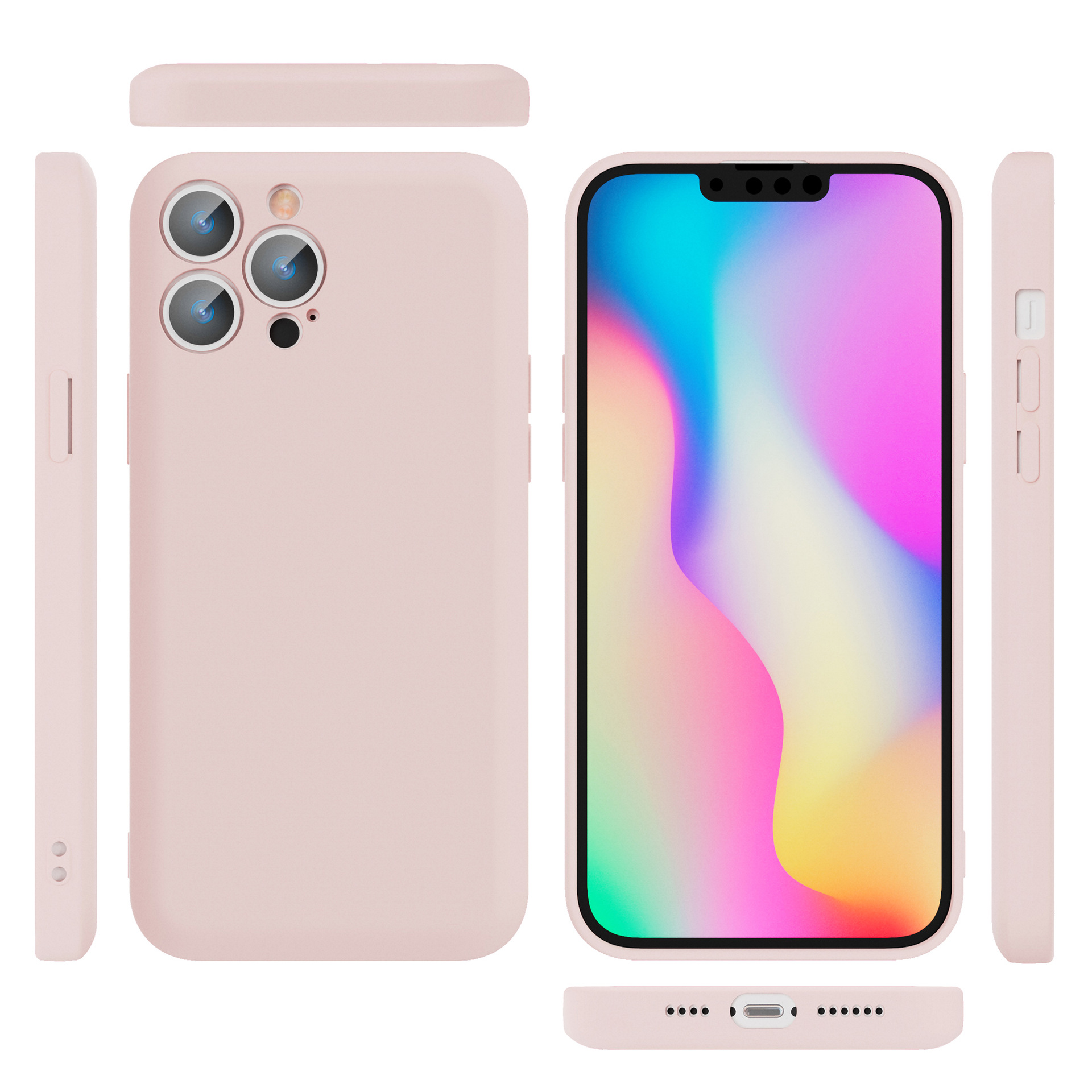 Nuevo tipo aplicable iPhone 16 funda para teléfono móvil jabón líquido TPU color sólido Apple 15promax funda protectora todo incluido