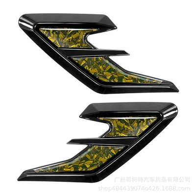Wings, Body Vent Decoration – Other Automotive Exterior Supplies - yellow