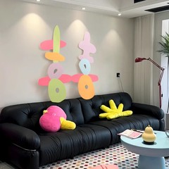 ドーパミン結婚リビングルームソファ背景壁ハッピーワードktボード結婚式の部屋の装飾壁を傷つけない立体装飾品