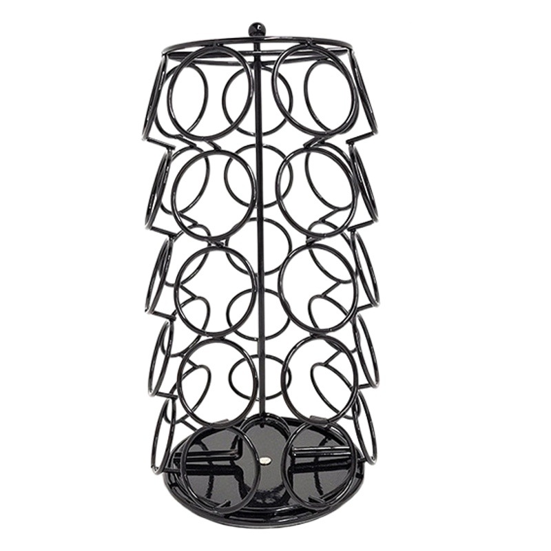 Soporte giratorio para cápsulas de café Dolce Gusto, organizador de 35 unidades, diseño metálico elegante para cocina o cafetería