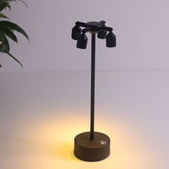 LED充電式バーテーブルランプ、スポットライト、カードホルダー付きテーブルランプ、レストランテーブル用ナイトライト、調光可能な充電式雰囲気ランプ