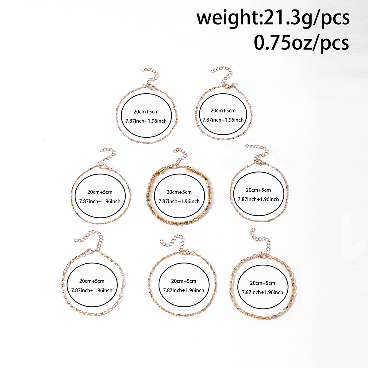 Bracciale a strati minimalista per donna stile impilabile_voghion.com