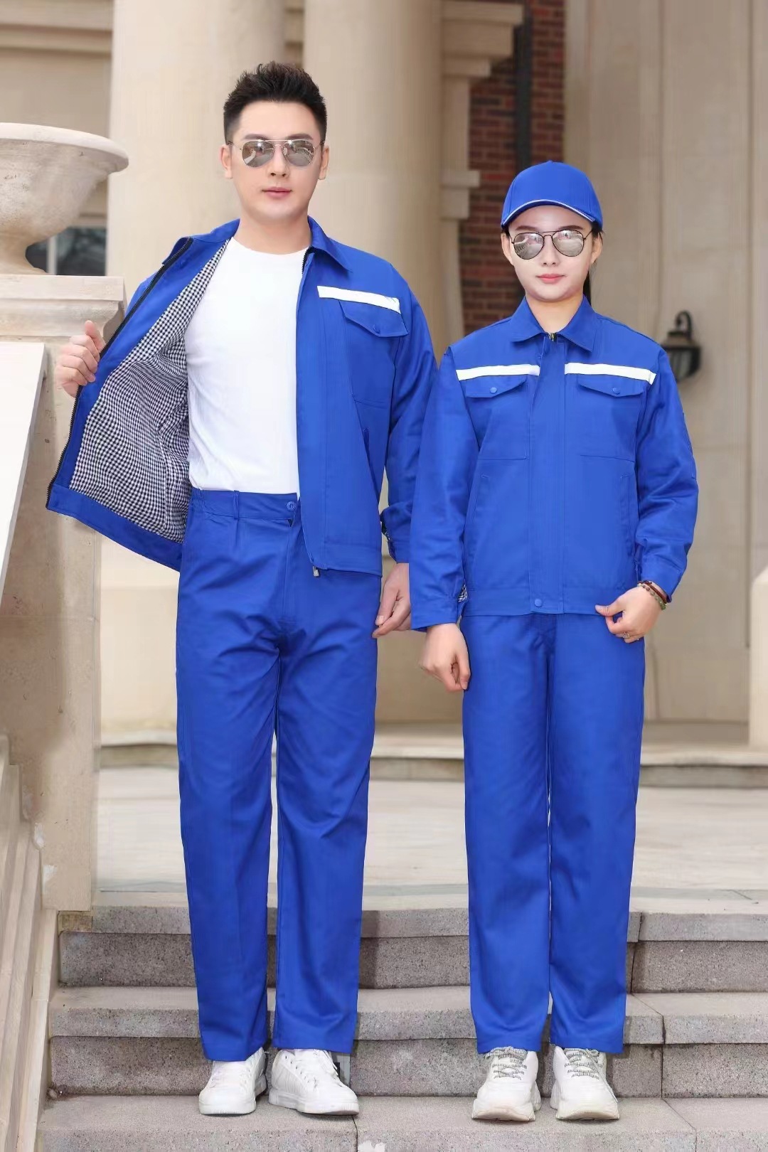 Fábrica al por mayor de primavera y otoño mono de manga larga traje de los hombres resistente al desgaste fábrica taller fábrica ropa reflectante auto reparación trabajo ropa de protección