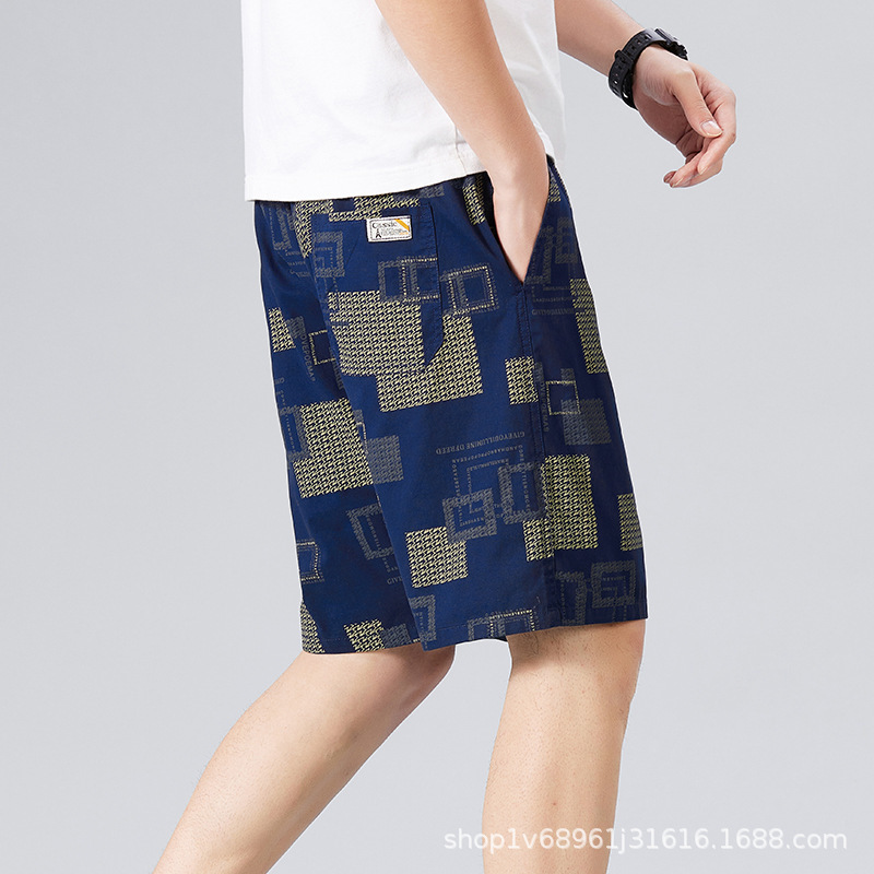 Summer Pure Cotton Shorts Men's Beach Pants Loose Pants Home Big Pants Outer Wear Big Pants Summer Pure Cotton Shorts Men's Beach Pants Loose Pants Home Big Pants Outer Wear Big Pants