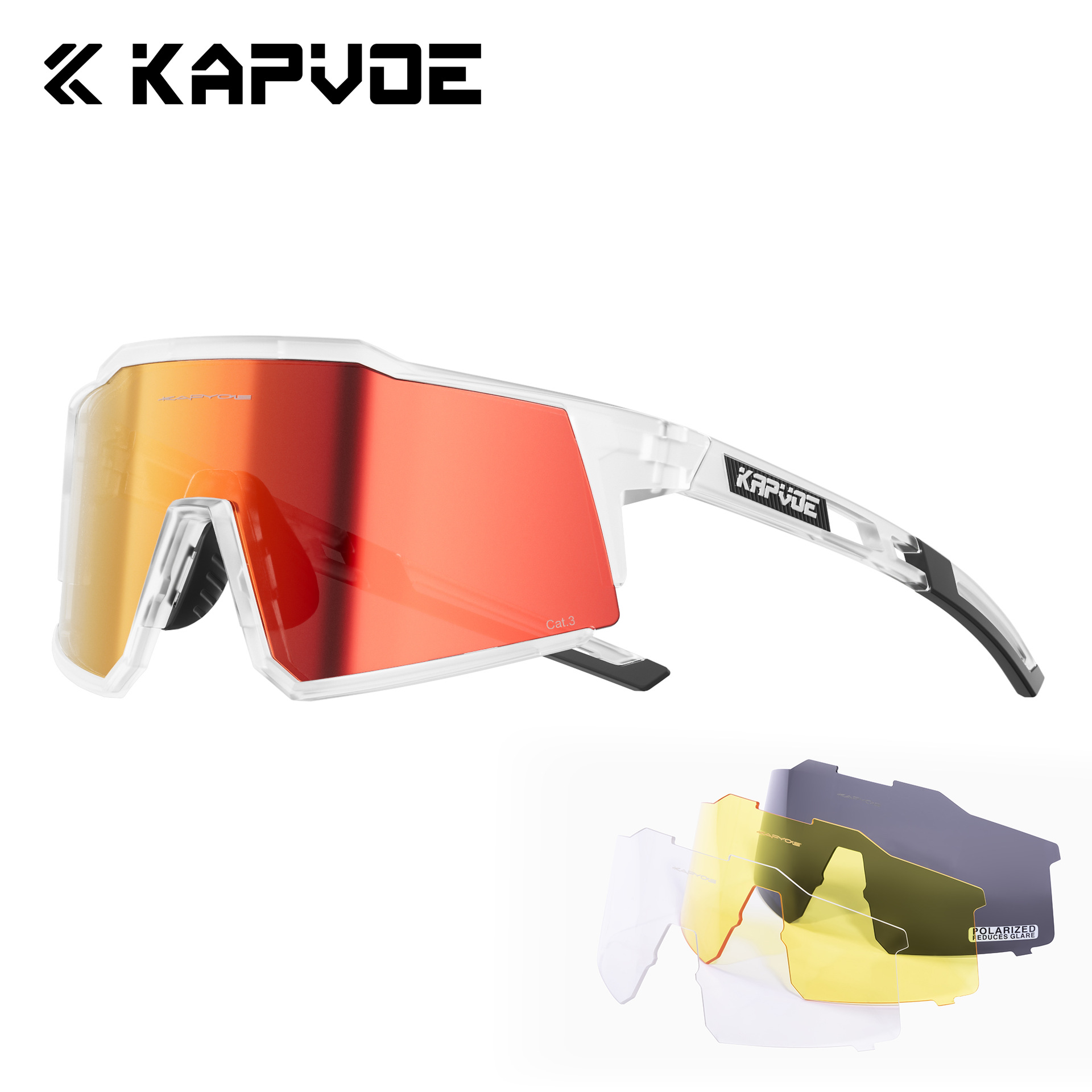 Gafas de Ciclismo Deportivas de TR90 Polarizadas a Prueba de Viento para Ciclismo