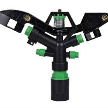 Aspersor de brazo basculante de riego agrícola de una pulgada Equipo de rociadores de césped de jardín de riego giratorio automático de 360 grados