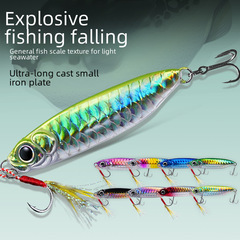 Spinning Feeder Lure with Fish Scale Pattern, Falling Spinning Feeder, New Fishing Lure for All Water Levels, Spinning Feeder Lure