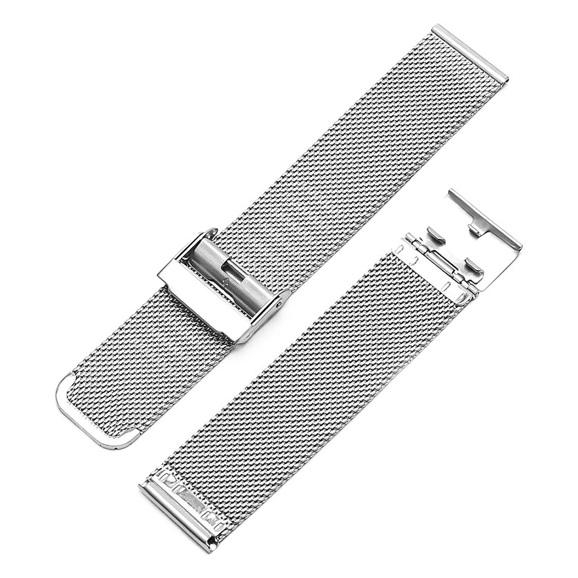 Venta directa de fábrica Correa de reloj de acero inoxidable milanesa línea 06 DW correa de malla trenzada 13 15 17 19 21 24mm