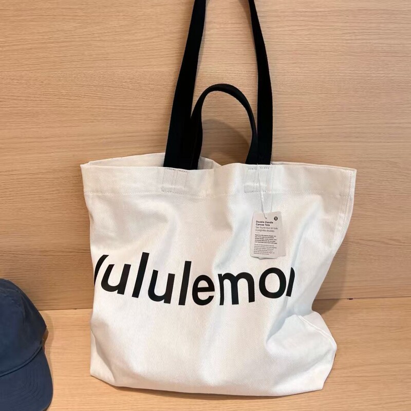 New Product Lululemon Tote Armpit Bag Shoulder Bag Canvas Unisex 17L Letter Handbag New Canvas Bag New Product Lululemon Tote Armpit Bag Shoulder Bag Canvas Unisex 17L Letter Handbag New Canvas Bag