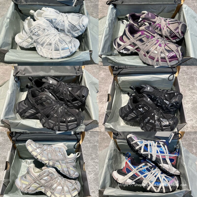 Paris 3XL Mummy Mesh Breathable Runway Retro Height-Increasing Distressed Dirty Shoes with Webbing Dad Shoes Couple Shoes