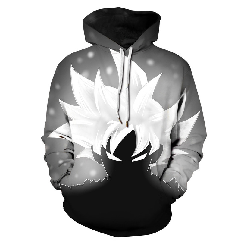 2024 otoño e invierno anime Dragon Ball 3D digital europeo y americano impreso jersey hoodie men suéteres para hombres y mujeres