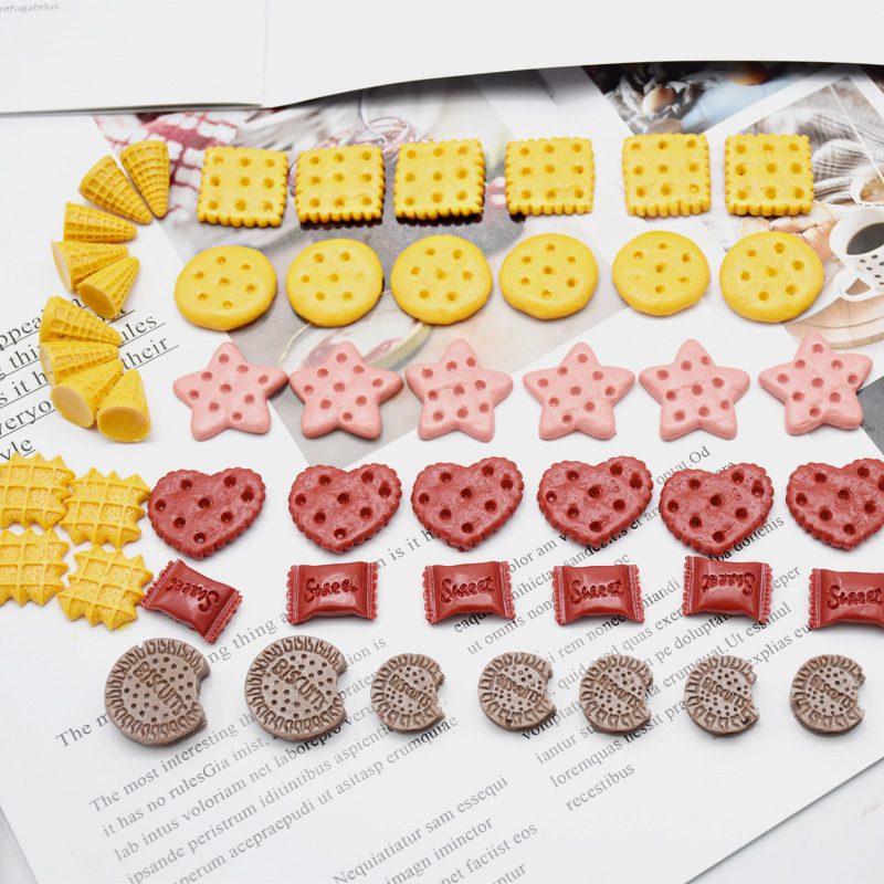6-Style Imitation Oreo Cookie Food Silicone Molds for DIY Baking & Aromatherapy Gypsum Fondant Molds