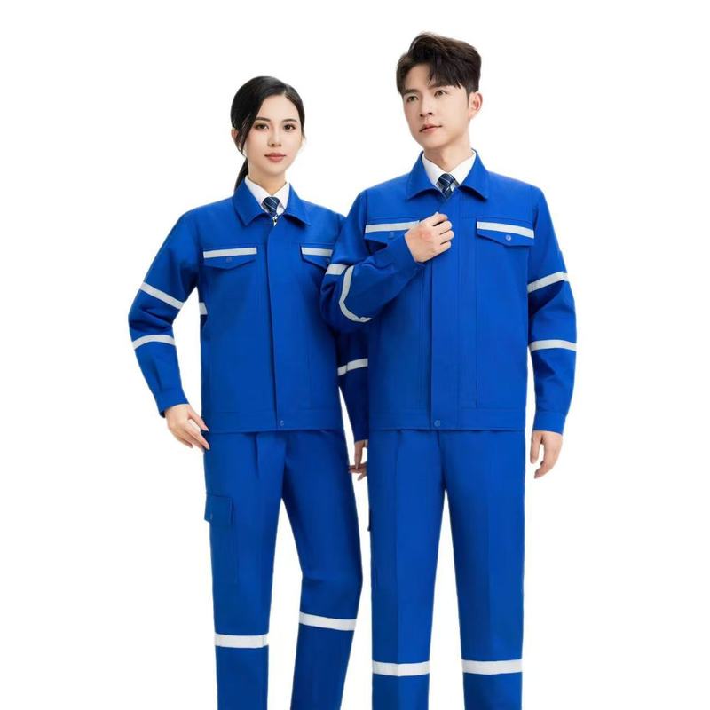 春秋加厚工作服套装劳保服工厂车间反光条安全建筑施工服绣字印字|undefined