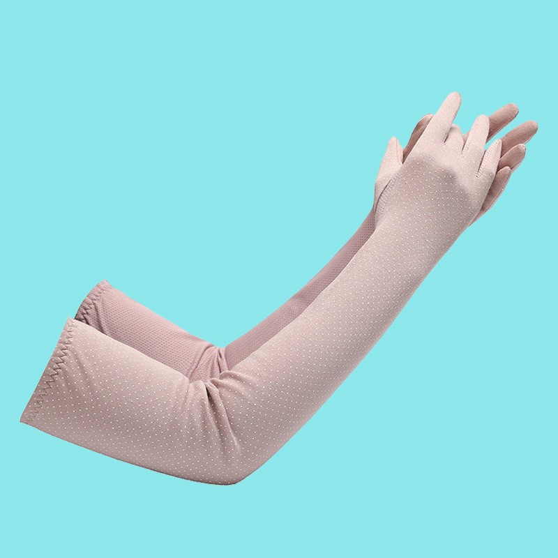 Guantes de protección solar verano alargado protección del brazo verano de las mujeres protección UV manga larga de hielo para mujer