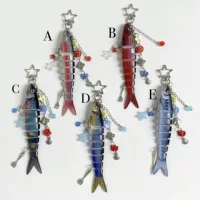 Fish Keychain Брелок для бионической рыбной приманки морской рыбы мелкая рыба многоузловая рыба Луя сумка подвеска через границу