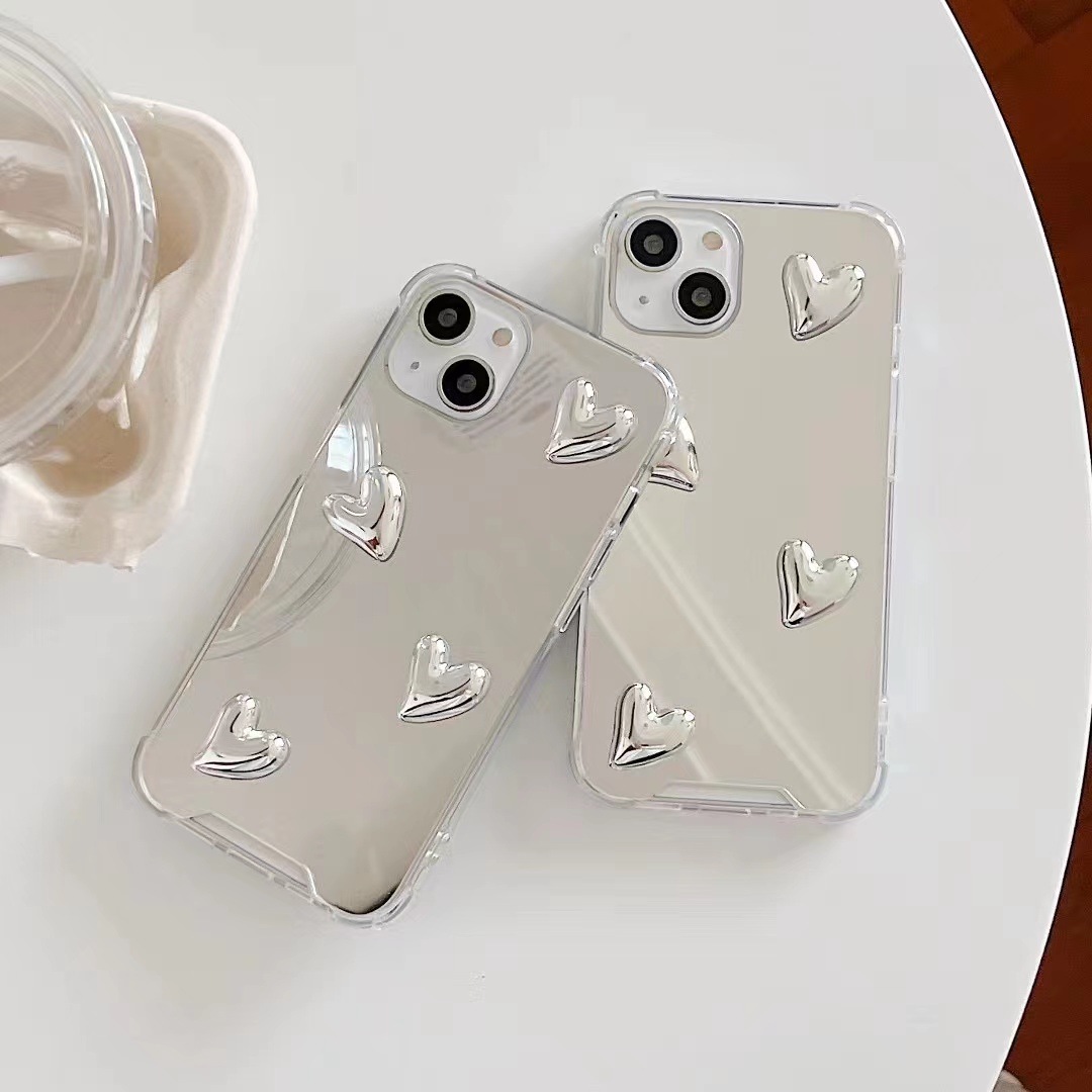 Title 4, Four Corner Anti Drop Electroplating Love Mirro...