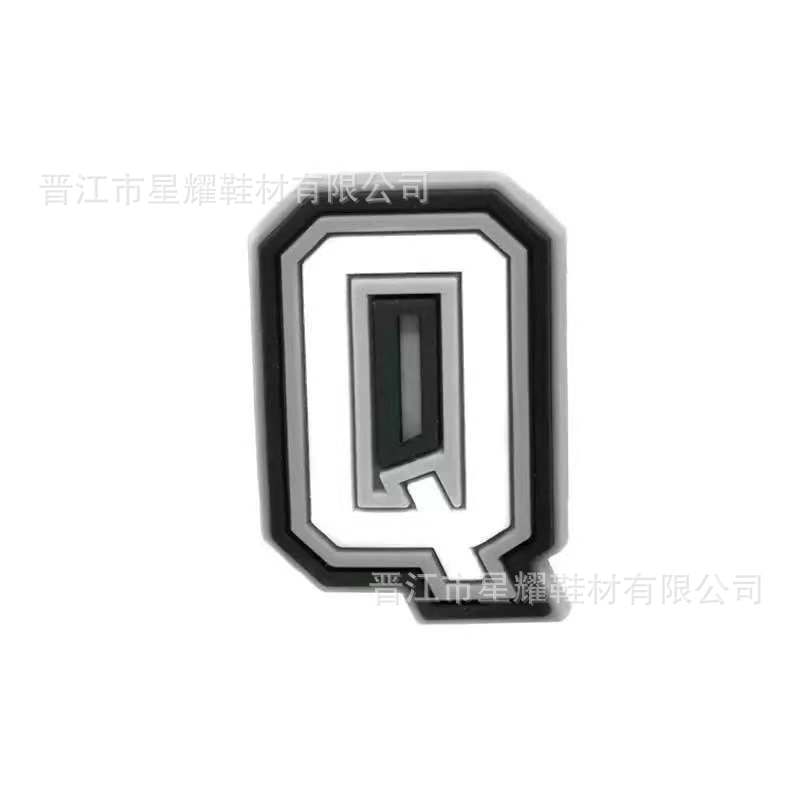 En stock agujero zapatos accesorios PVC plástico gota zapato flor zapato hebilla zapato decoración carta número 37 correa de muñeca hebilla decorativa flor