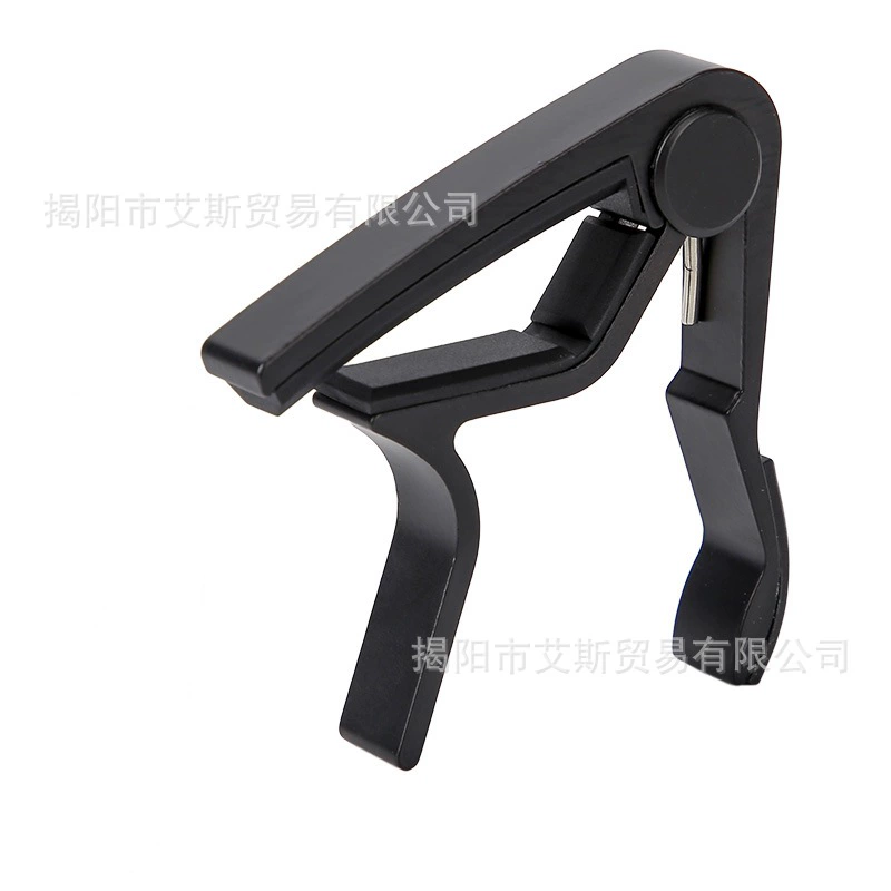 Guitar capo, wood‑grain finish, for acoustic/electric guitar and ukulele, with picks/tuner options
