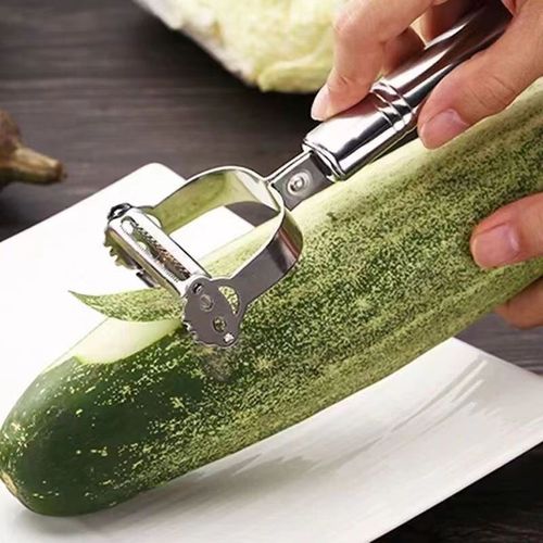 不锈钢削皮刀家用多功能刮皮刀水果蔬菜瓜刨土豆削皮器刨丝神器
