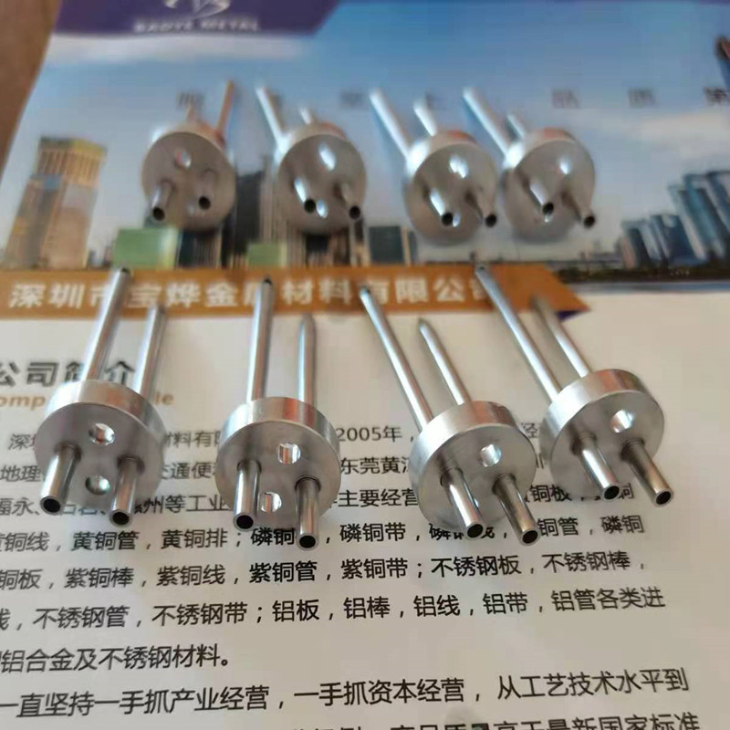 不锈钢焊接毛细管 304缩尖打孔 变径开槽  双孔针 椭圆孔非标