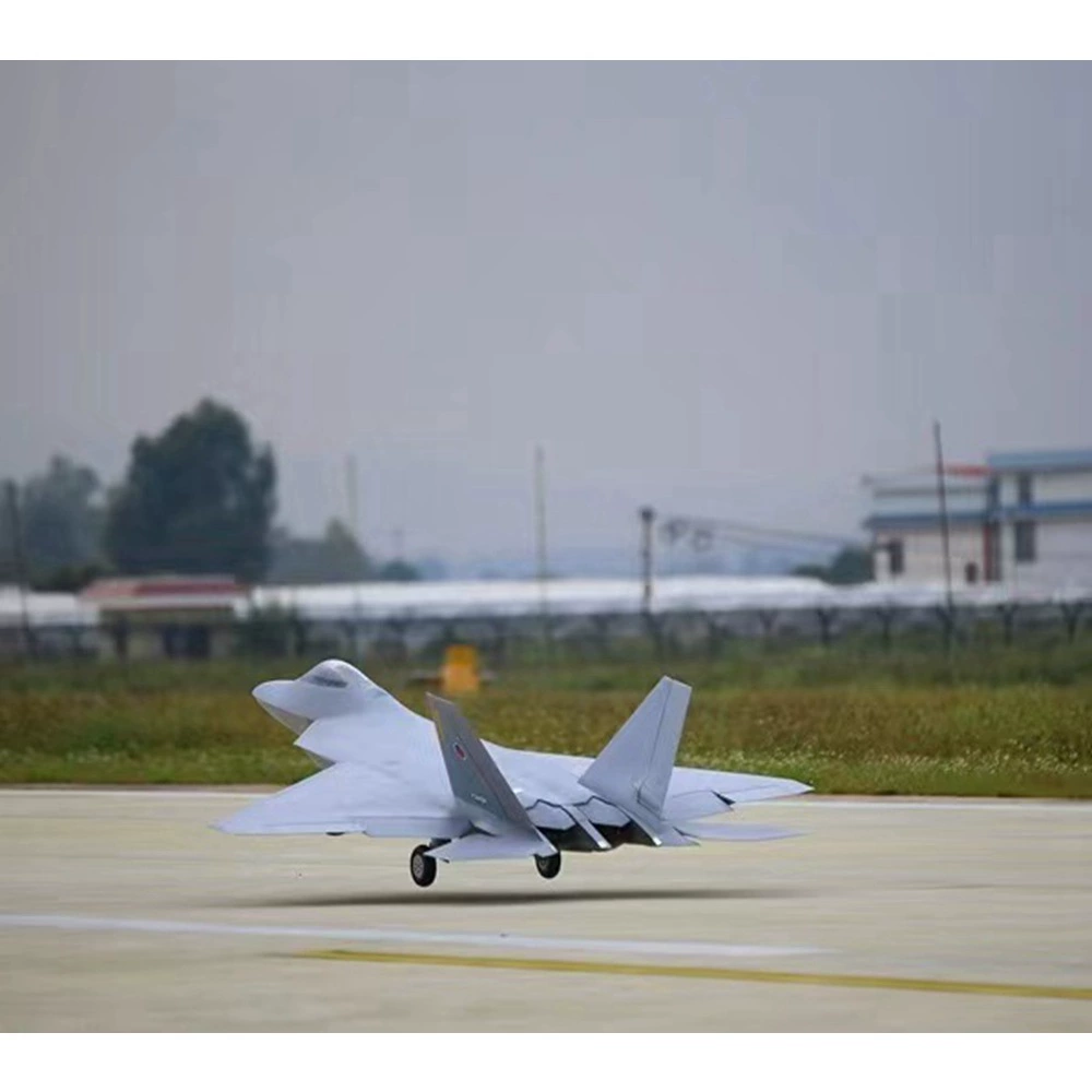 F-22 истребитель Raptor с фиксированным крылом беспилотный самолет с дистанционным управлением авиационный титановый сплав турбореактивный двигатель депозит