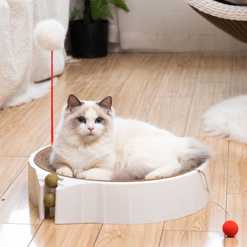 宠物训练猫抓板磨爪器猫窝猫爪板窝屑猫抓盆立式猫玩具猫咪用品