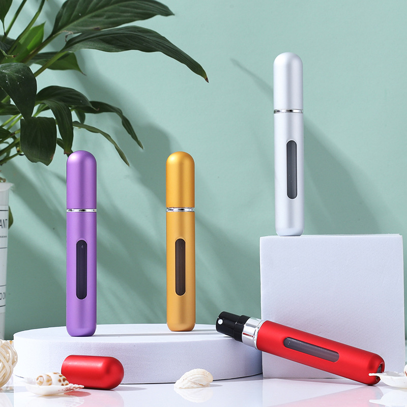 Los fabricantes suministran botella de perfume portátil de llenado inferior de 8ml en stock botella secundaria de perfume de viaje al por mayor
