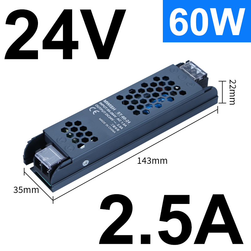 220V a bajo voltaje 12V24V transformador de lámpara Mingwei caja de lámparas de cartón publicitario DC Black King Kong interruptor de alimentación