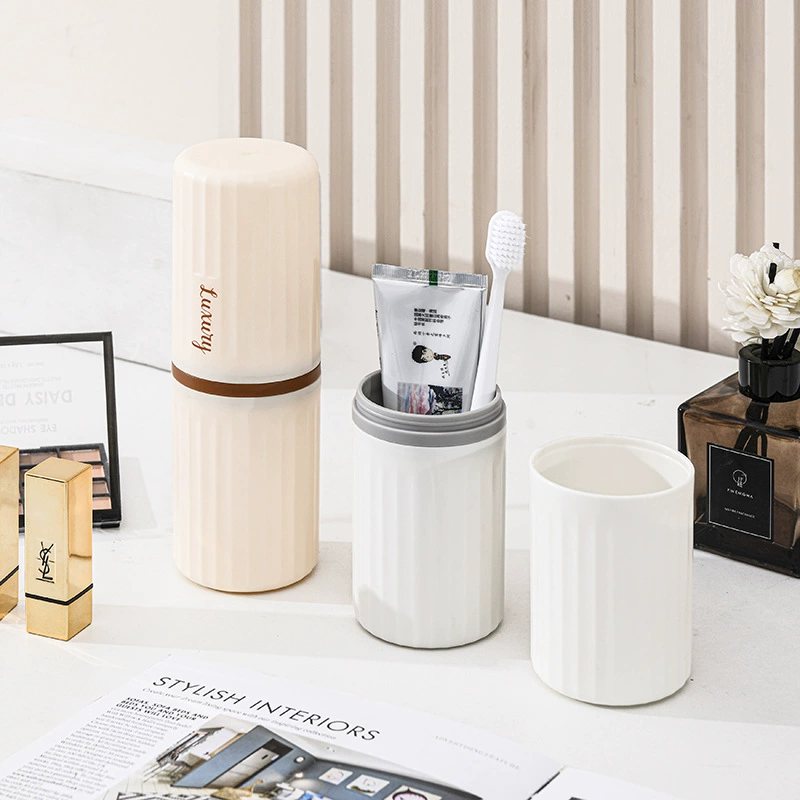 Toothbrush, handheld storage system for traveling, three-in-one