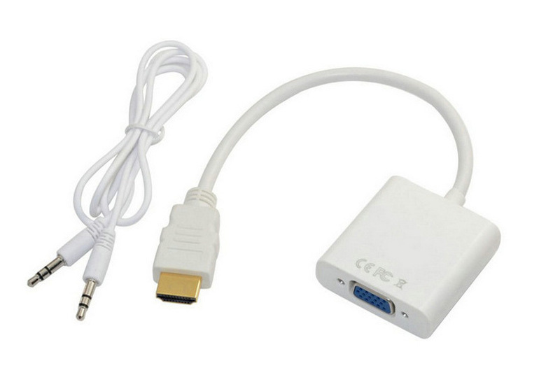 国境を越えた卸売 HDMI - VGA 変換ケーブル HDMI アダプター変換ケーブル（オーディオポート付き）|undefined