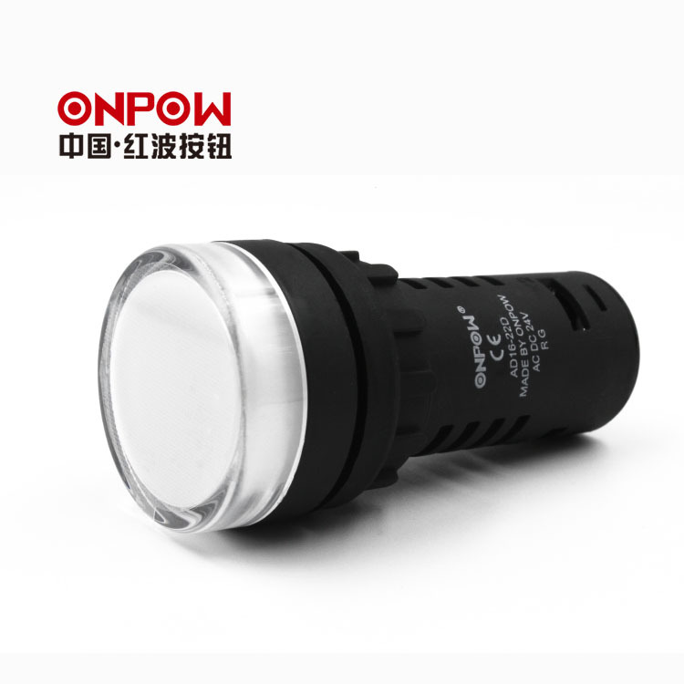 长期销售ONPOW中国红波按钮开关 AD16-22D圆形双色信号指示灯