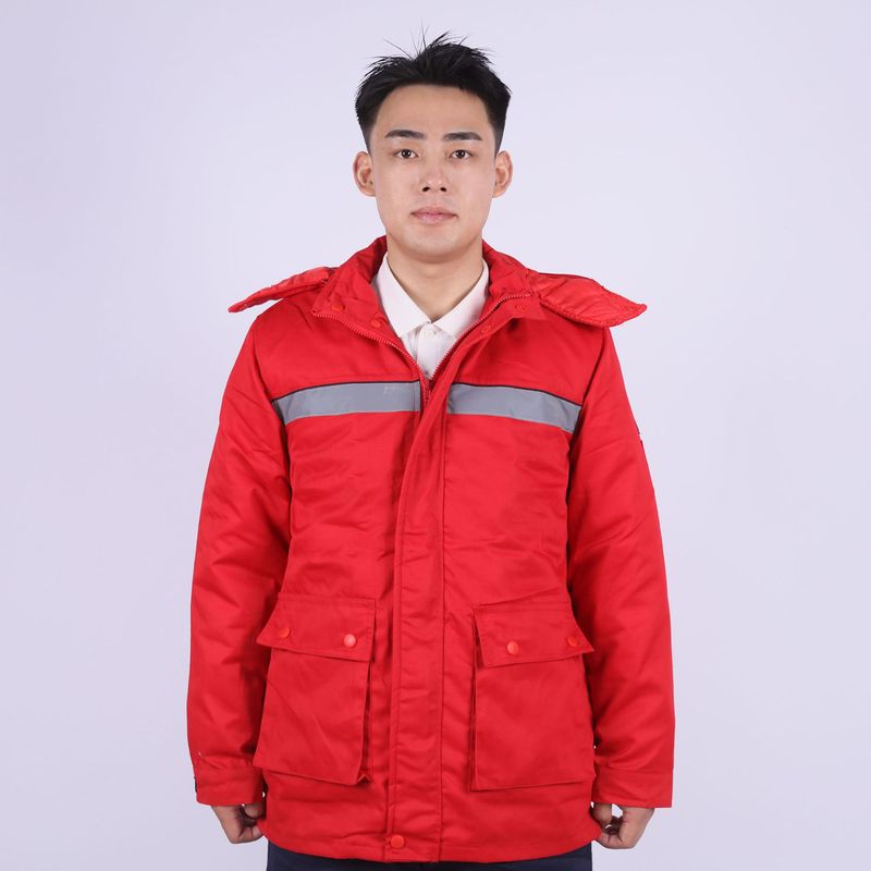 冬季防静电工作服加厚保暖棉服中石油中石化防寒反光劳保服男|undefined