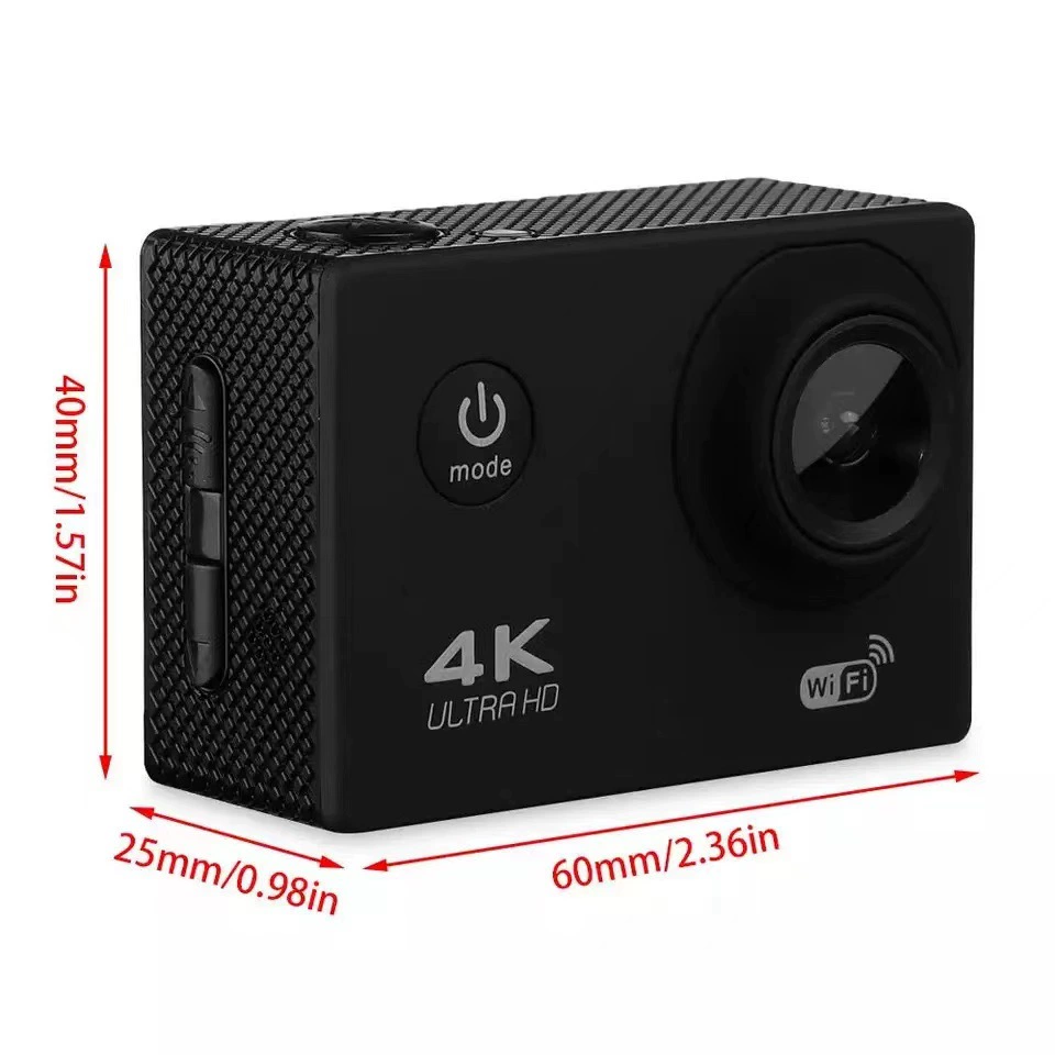 Кросс-брендовый ходовой 4K спортивный видеокамера для активного отдыха, ездовые велосипеды, восхождение, серфинг, Wi-Fi спорт камера оптом