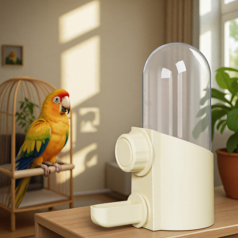New Pet Bird Water Dispenser for Mynas and Parrots, Automatic Water Feeder for Bird Cages, Water Bottle for Small Birds
