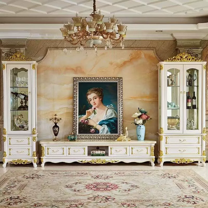 Бытовой европейский винный шкаф из цельного дерева, стеклянный настенный шкаф для ресторана, комбинированный шкаф с двумя дверями для хранения, декоративный шкаф для гостиной, простой