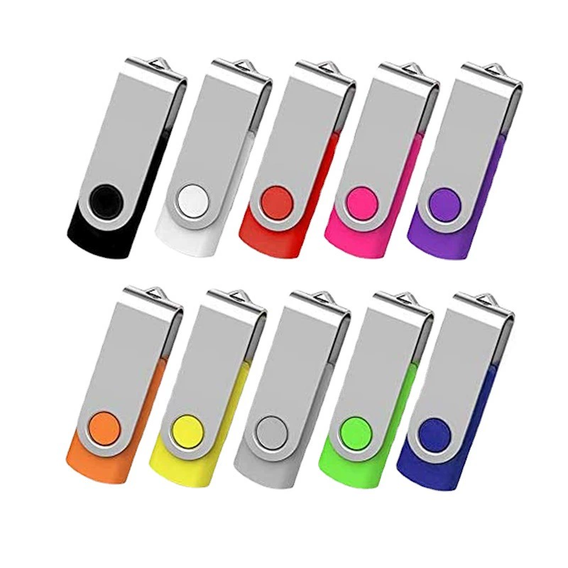 Сверлящий USB-накопитель поворотный металл, многообъемный от 128 МБ до 64 ГБ, USB-хранилище для телефона и ПК
