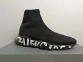 Painted Sock Shoes in All Black