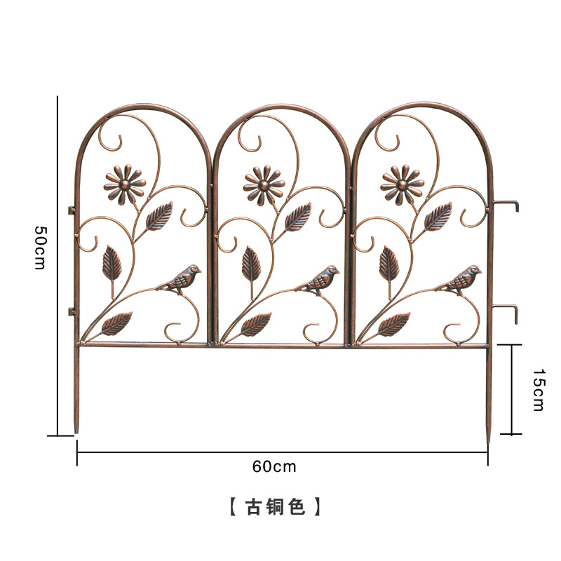 C 오래된 청동-삽입 울타리