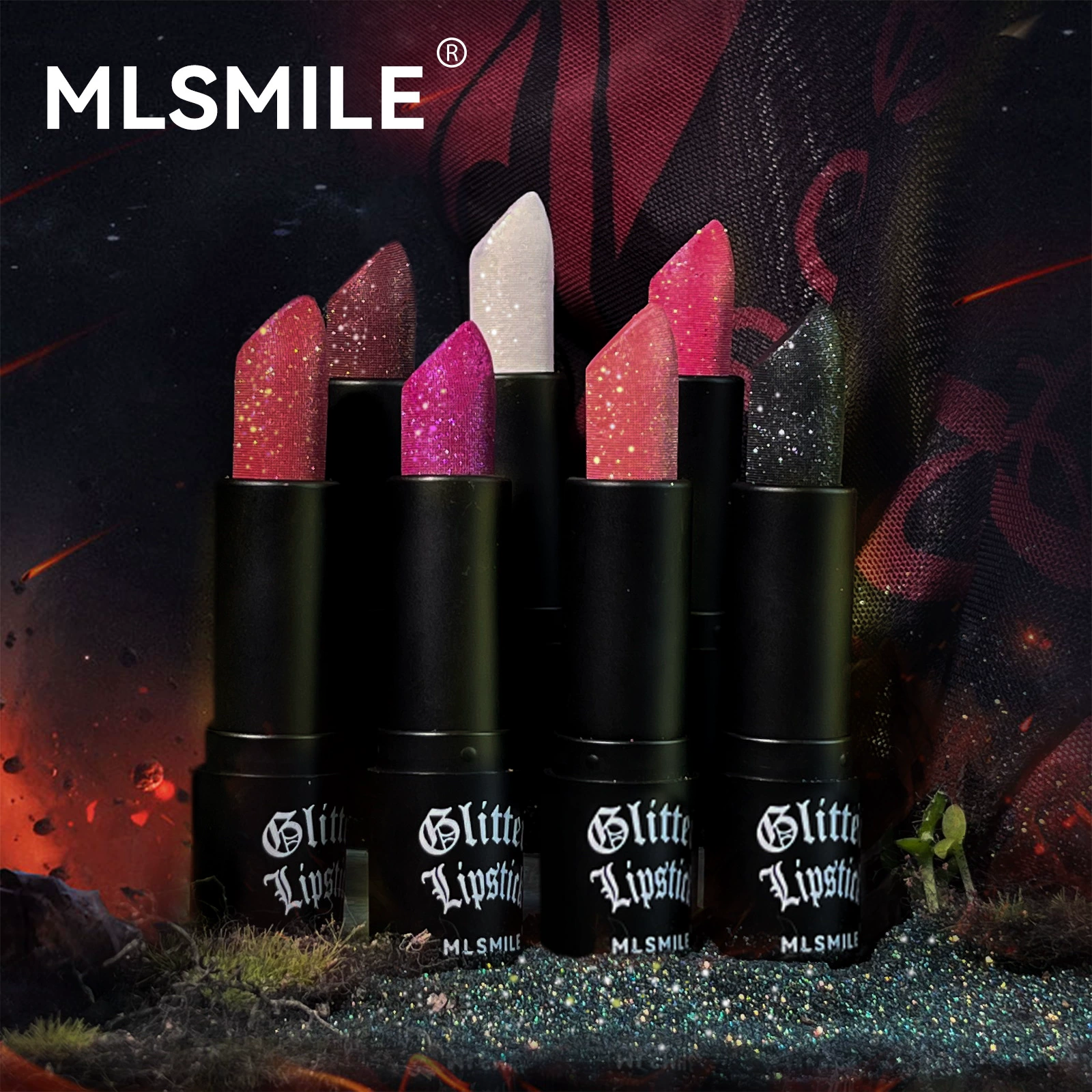 Помада (MLSMILE) блестящая увлажняющая помада, водостойкая, 7 оттенков, 4 г