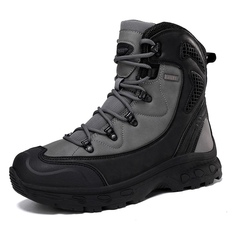 2025 nuevas botas Martin de alta altura transfronterizas zapatos de hombre botas de invierno de gran tamaño botas de montaña al aire libre botas de batalla del desierto