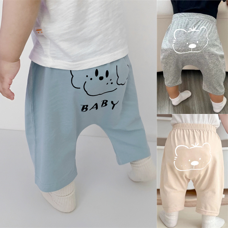 Children's Pure Cotton Cropped Pants Baby Summer Shorts Toddler Summer Outfit Boys' Pants Toddler Big Pp Pants Thin Style Children's Pure Cotton Cropped Pants Baby Summer Shorts Toddler Summer Outfit Boys' Pants Toddler Big Pp Pants Thin Style