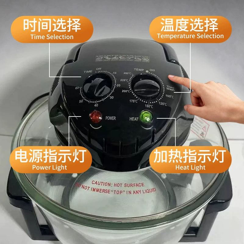 Заказ Customized foreign trade export cross-border light wave oven household European standard multifunctional light wave oven large capacity 17 visible electric fryer
