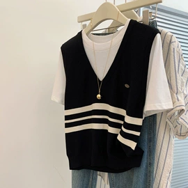 女式针织衫;毛衣;吊带背心