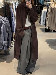 巨好看的咖色中长款风衣女2025新款休闲韩系宽松大衣外套
