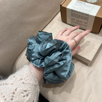 Elegant Hair Tie Headband, Saç üçün rezinlər - blue-mini-pillow-hair-tie