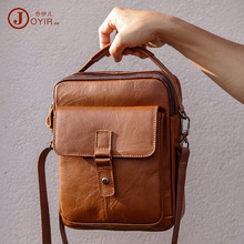 亚马逊热销真皮男包男士斜挎包男款高级感商务休闲男士单肩包挎包