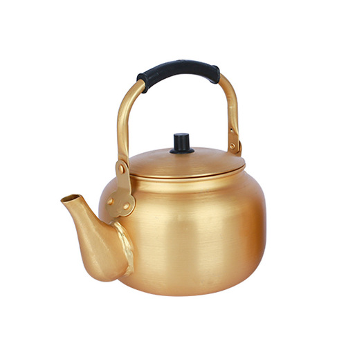 Korean aluminum pot rice wine pot small hotel teapot restaurant rice wine bowl pot golden teapot with handle rice wine bowl rice wine