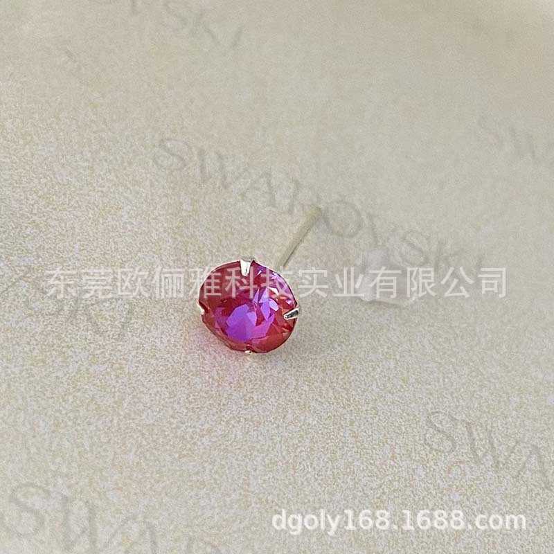 L107D 로얄 레드 6.3mm 다이아몬드 1개
