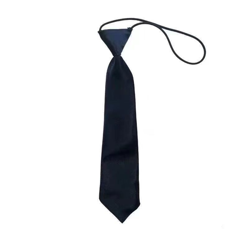 Men's Black With Collar Flower, Women's Bow Tie, College Style Shirt Decoration, Lazy No-Tie Casual Small Tie_voghion.com